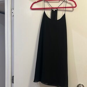 Naked zebra black mini dress